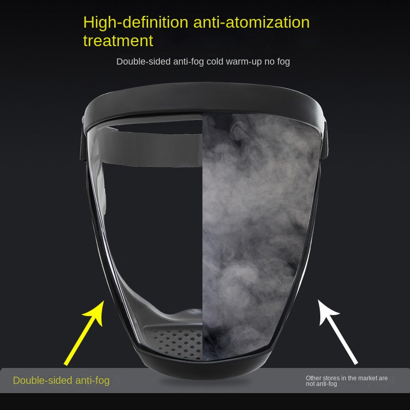 Máscara de proteção facial de trabalho transparente