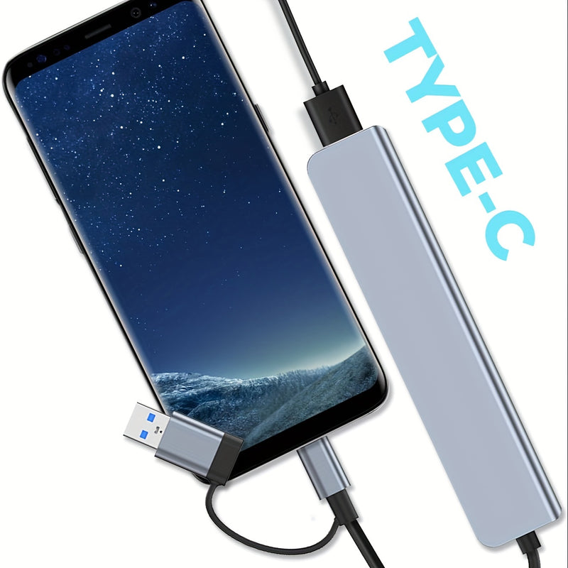 Hub USB C Divisor USB 7 em 1 Extensor