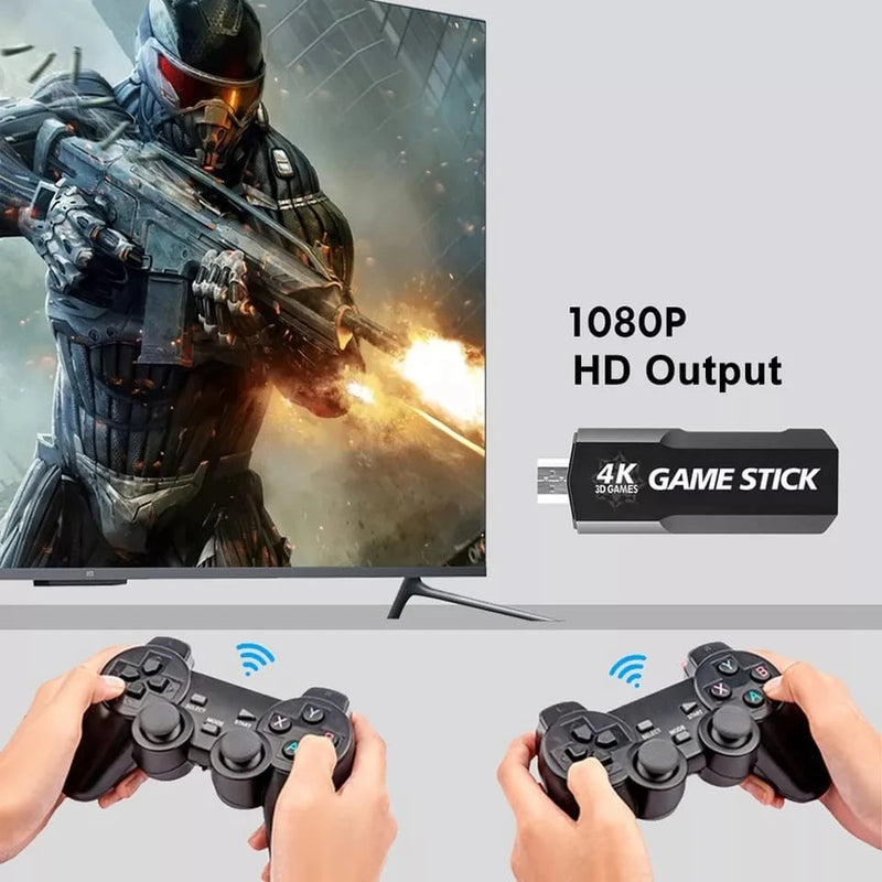 Videogame Stick 10.000 2 controles sem fio console portátil Magia de Ofertas