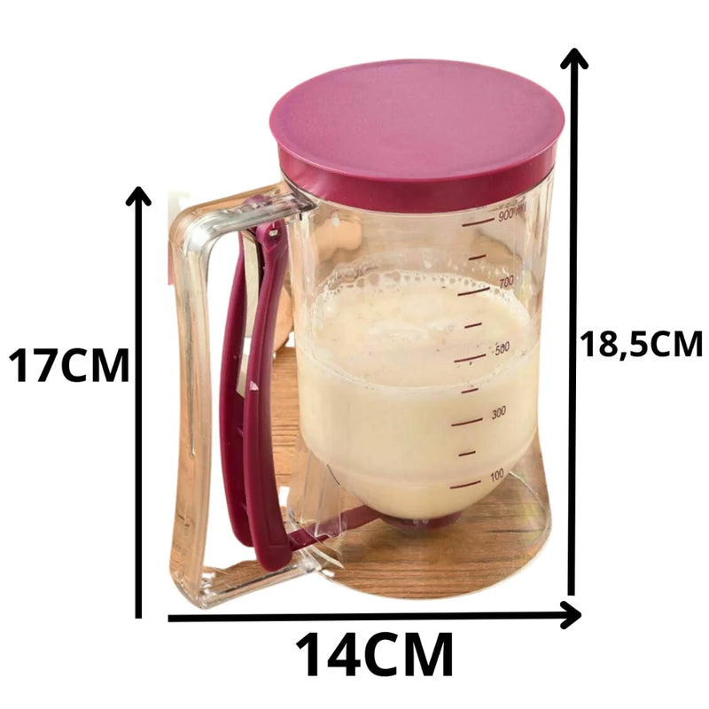 Dispensador de Copo Medidor Dosador de Massa Panquecas Cupcakes Bolo 900 Ml Magia de Ofertas