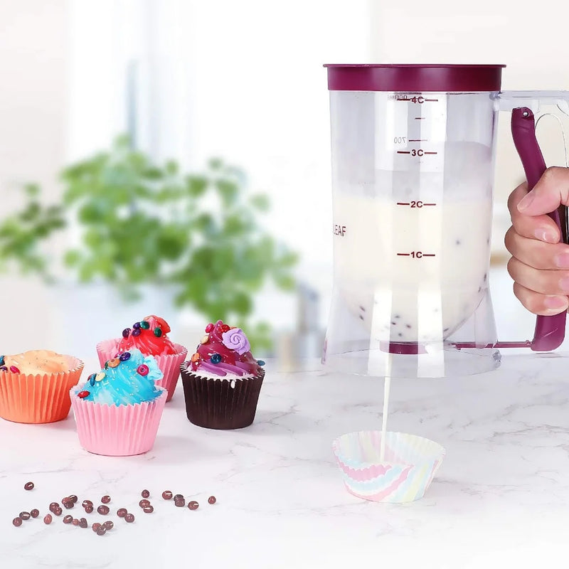 Dispensador de Copo Medidor Dosador de Massa Panquecas Cupcakes Bolo 900 Ml Magia de Ofertas