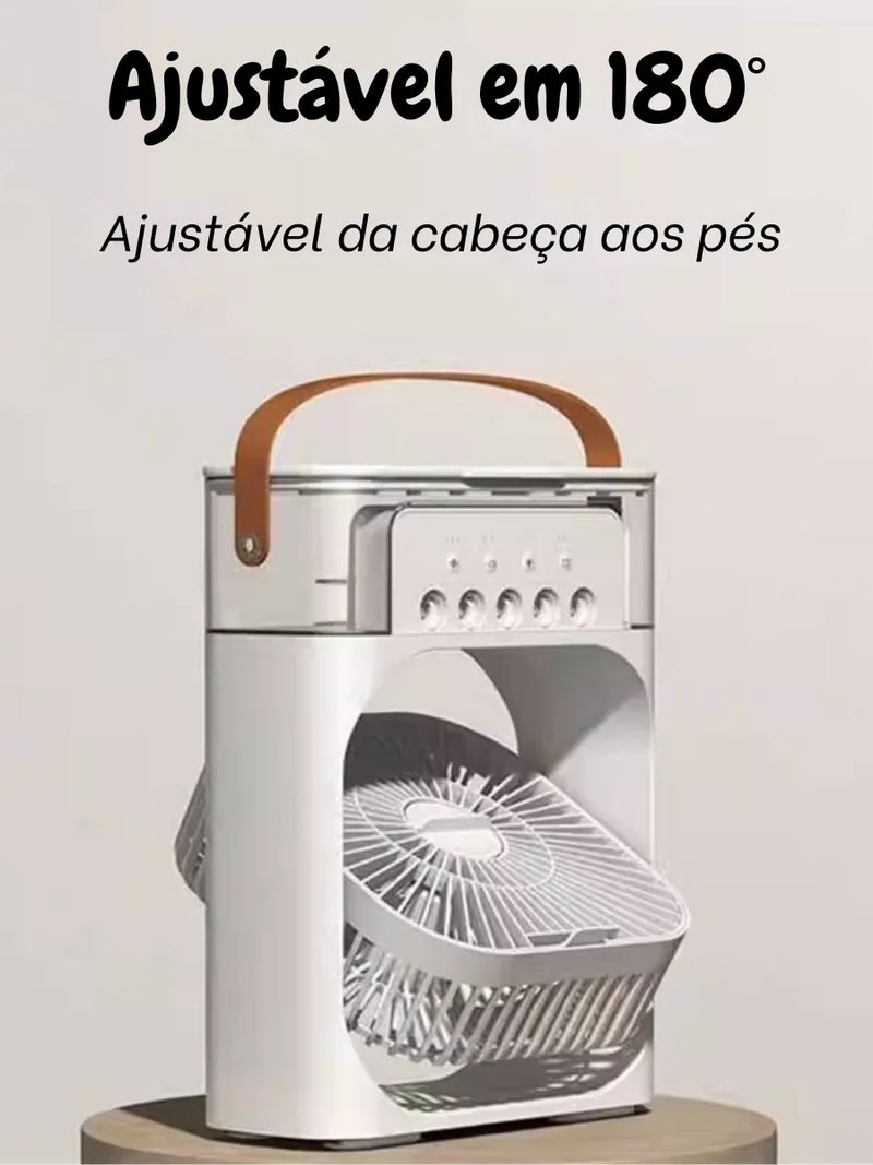 Climatizador Ventilador 3 em 1 e Umidificador Refrigerador USB Magia de Ofertas