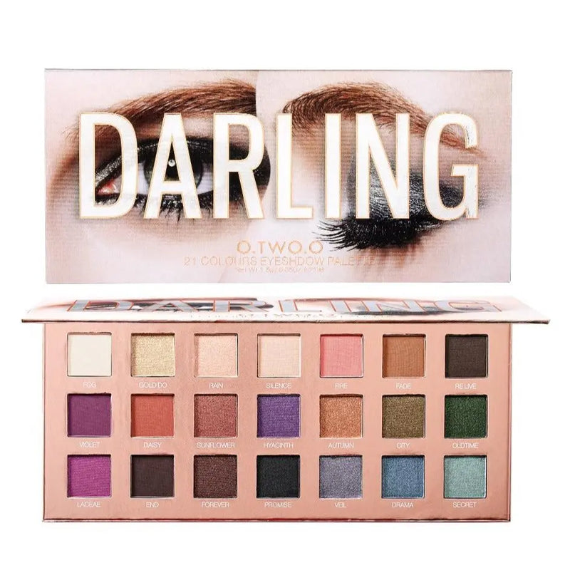 Paleta de Sombras O.TWO.O Glitter - 21 Cores - Magia de Ofertas