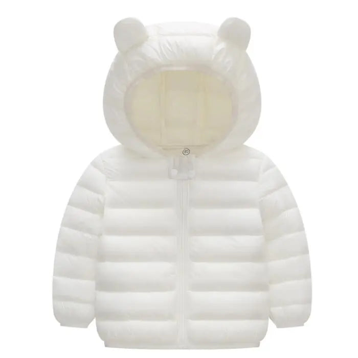 Jaqueta Infantil Puffer com Capuz - Basic Colors - Magia de Ofertas