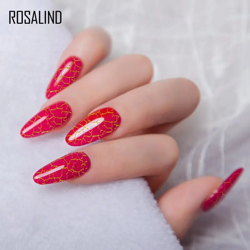 Esmalte de Unha Gel Rosalind - Efeito Crackle - Magia de Ofertas