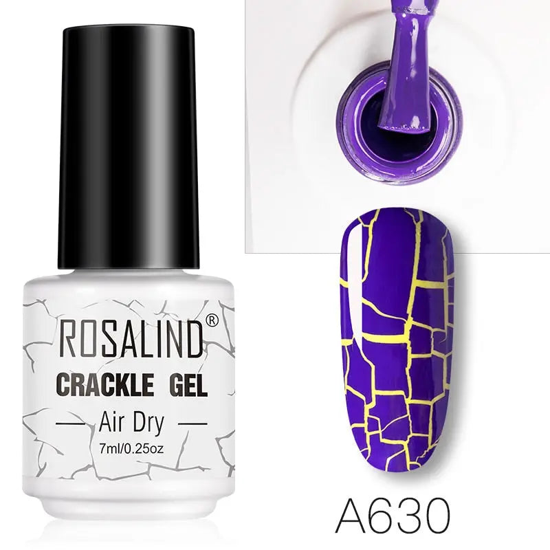 Esmalte de Unha Gel Rosalind - Efeito Crackle - Magia de Ofertas