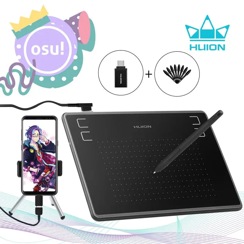 Mesa Digitalizadora Desenho Gráfico e Digital HUION H430P - Magia de Ofertas