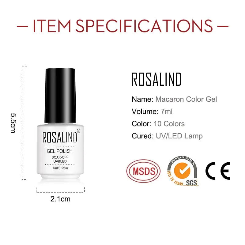 Esmalte de Unha Gel Rosalind - Candy Colors - Magia de Ofertas