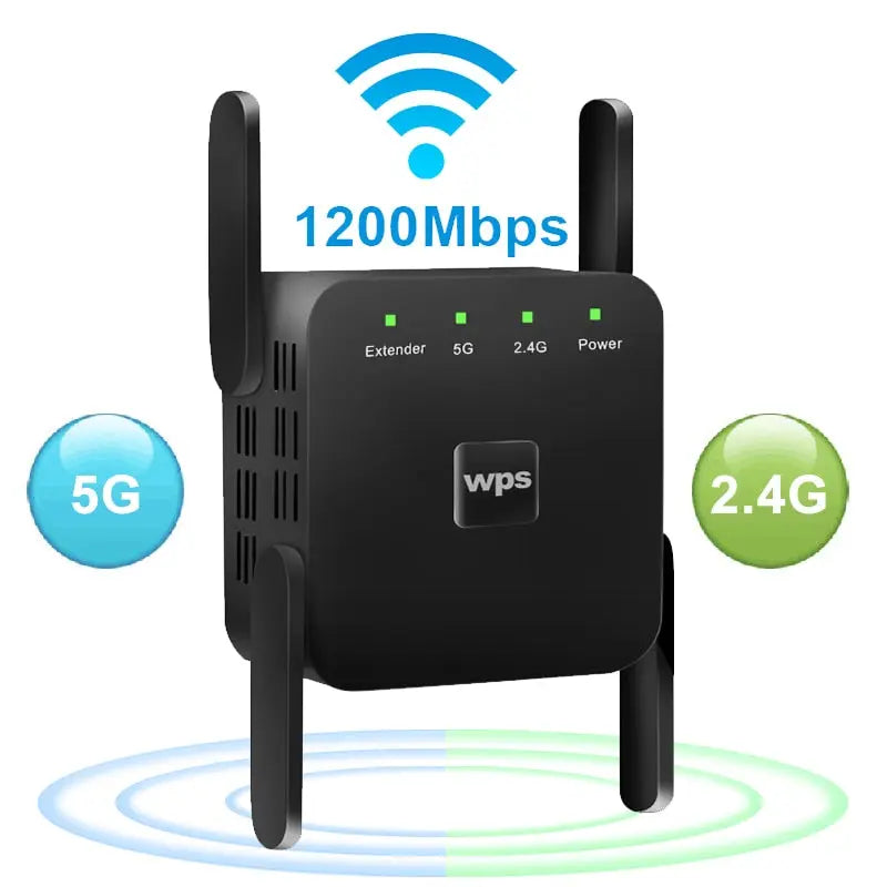 Repetidor WiFi Wireless 2.4G 5Ghz 1200Mbps - Magia de Ofertas