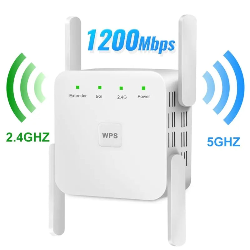 Repetidor WiFi Wireless 2.4G 5Ghz 1200Mbps - Magia de Ofertas