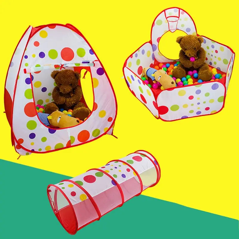 Piscina de Bolinha Infantil 3 em 1 - Play Tent Imbaby - Magia de Ofertas