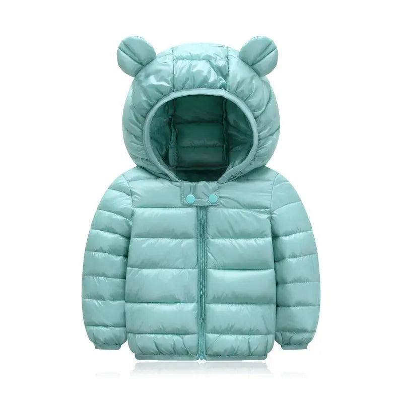 Jaqueta Infantil Puffer com Capuz - Basic Colors - Magia de Ofertas