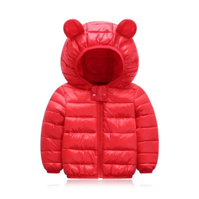 Jaqueta Infantil Puffer com Capuz - Basic Colors - Magia de Ofertas