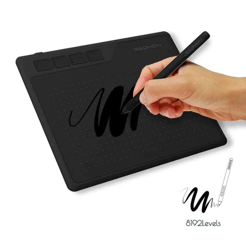 Mesa Digitalizadora Desenho Gráfico e Digital GAOMON S620 - Magia de Ofertas