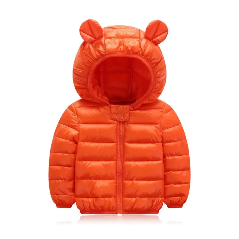 Jaqueta Infantil Puffer com Capuz - Basic Colors - Magia de Ofertas