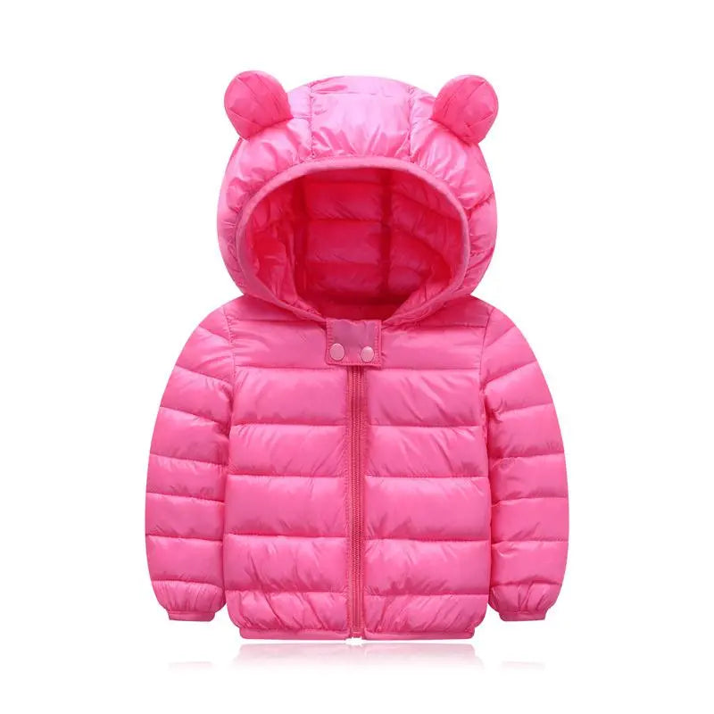 Jaqueta Infantil Puffer com Capuz - Basic Colors - Magia de Ofertas