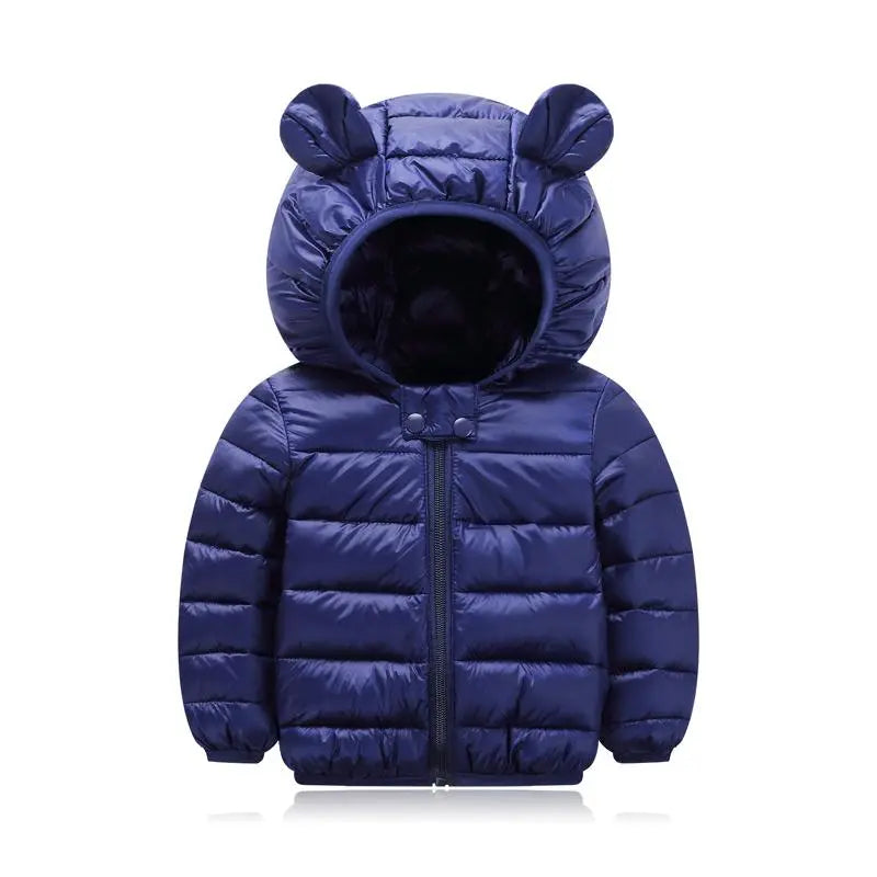 Jaqueta Infantil Puffer com Capuz - Basic Colors - Magia de Ofertas