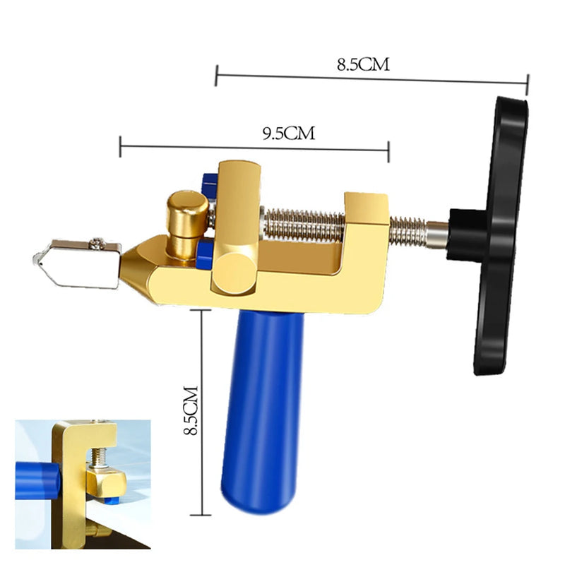 2 in 1 Cutter with Diamond Roller Glass Tile Manual Cutter Bottle Opener Crusher Hand-held Multifunctional Ceramic Cutting Tool Magia de Ofertas