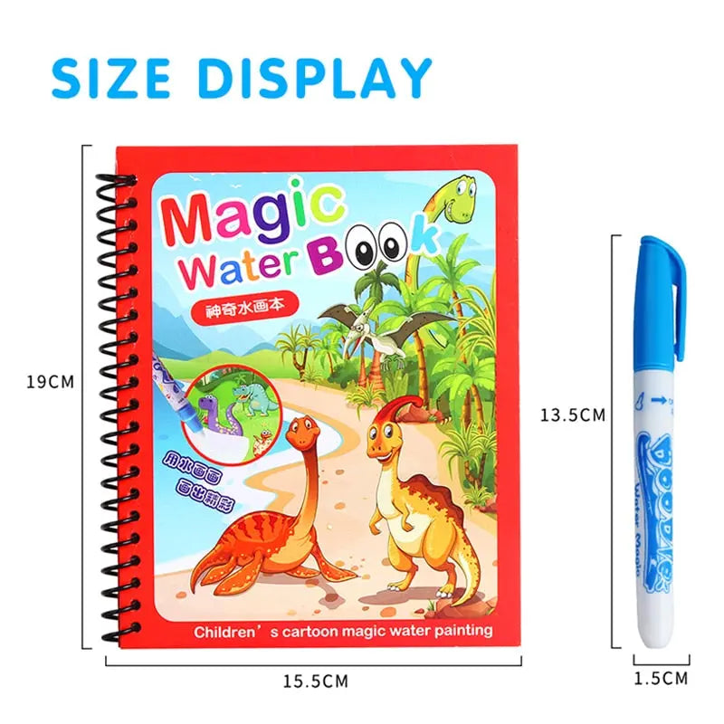 Livro de Colorir Água Mágica - Montessori - Magia de Ofertas