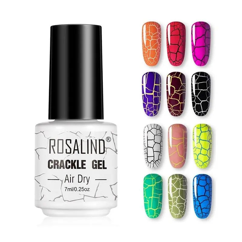 Esmalte de Unha Gel Rosalind - Efeito Crackle - Magia de Ofertas