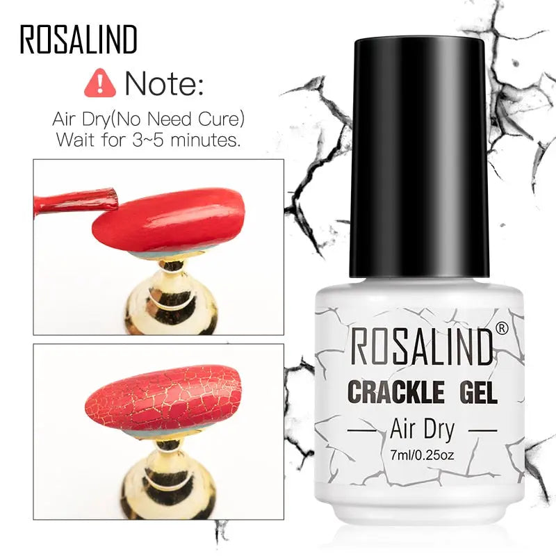 Esmalte de Unha Gel Rosalind - Efeito Crackle - Magia de Ofertas