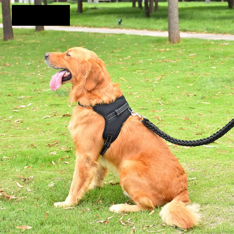 Arnês ajustável com trela para cão pequeno e grande, colete reflexivo, pet fornecimentos, respirável - Magia de Ofertas