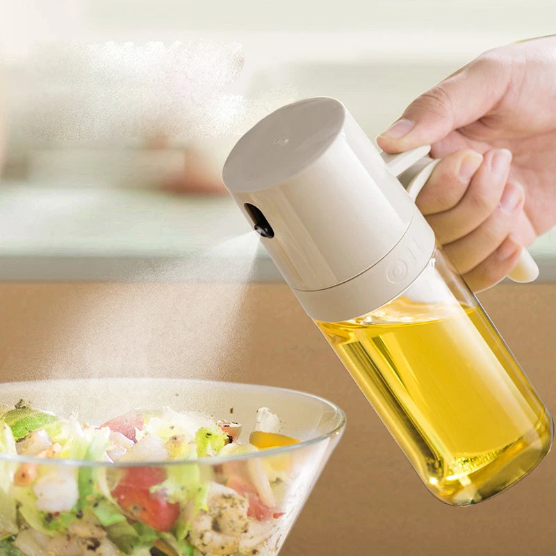 Oil Spray Bottle 250ml High Borosilicate Glass Cooking Oil Dispensers Olive Oil Sprayer Mister for Air Fryer Salad Baking Magia de Ofertas