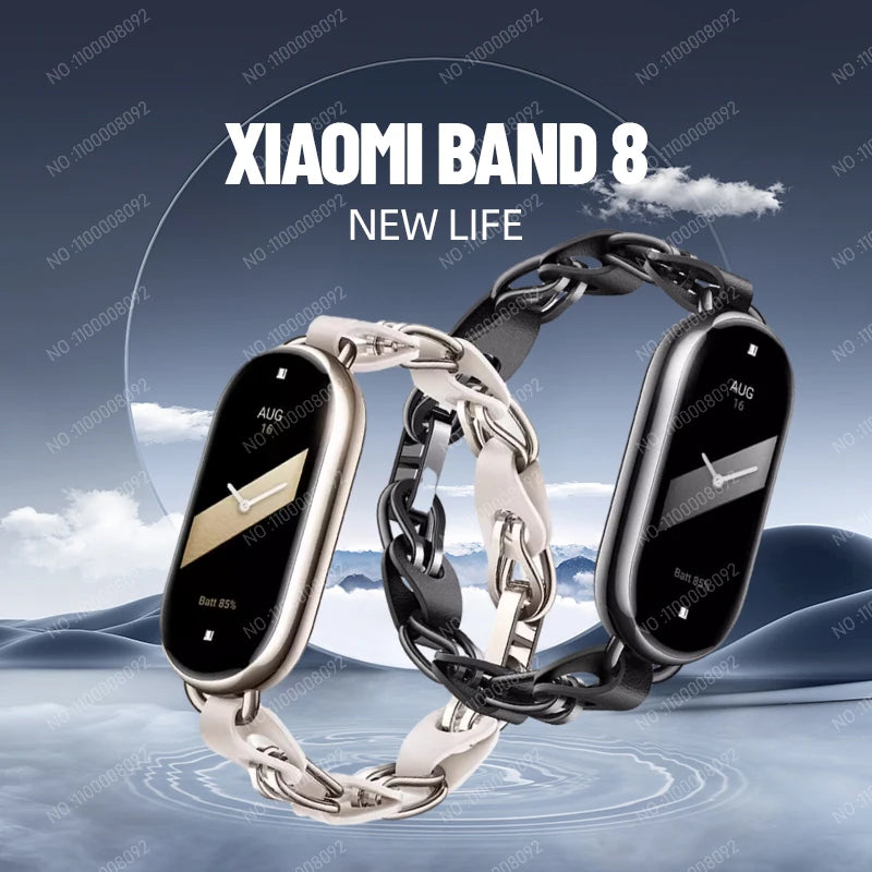 Xiaomi mi band 8 versão global pulseira inteligente 8 1.62 tela amoled miband8 oxigênio no sangue fitness traker pulseiras à prova dwaterproof água - Magia de Ofertas