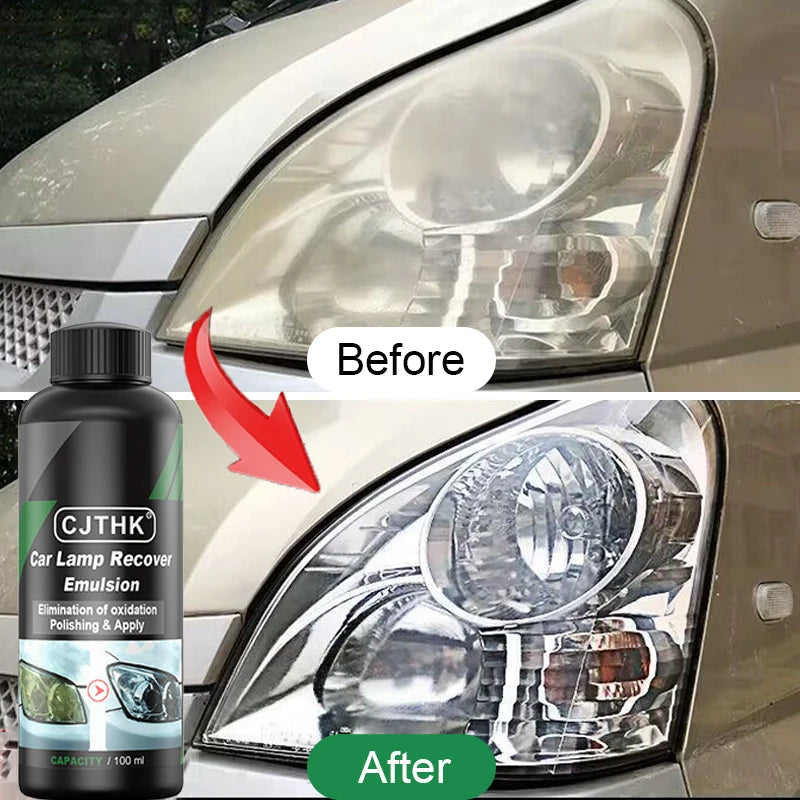 Car Headlight Restoration Polishing Kits Headlamp Scratch Remover Repair Cleaning Paste Remove Oxidation Headlight Polish Liquid Magia de Ofertas