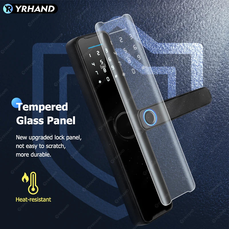 YRHAND Do Brasil Tuya Wifi Biometric Fingerprint fechadura eletronico digital Smart Door Lock Tuya App Unlock From BR Magia de Ofertas