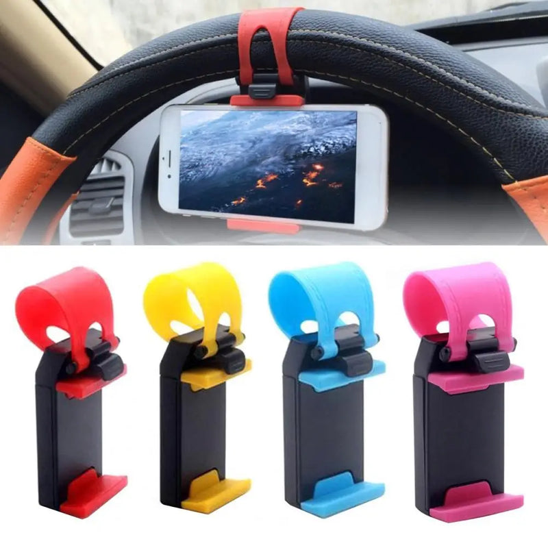 Convenient Good Hardness Auto Steering Wheel Smart Phone Lazy Bracket for Driving Magia de Ofertas