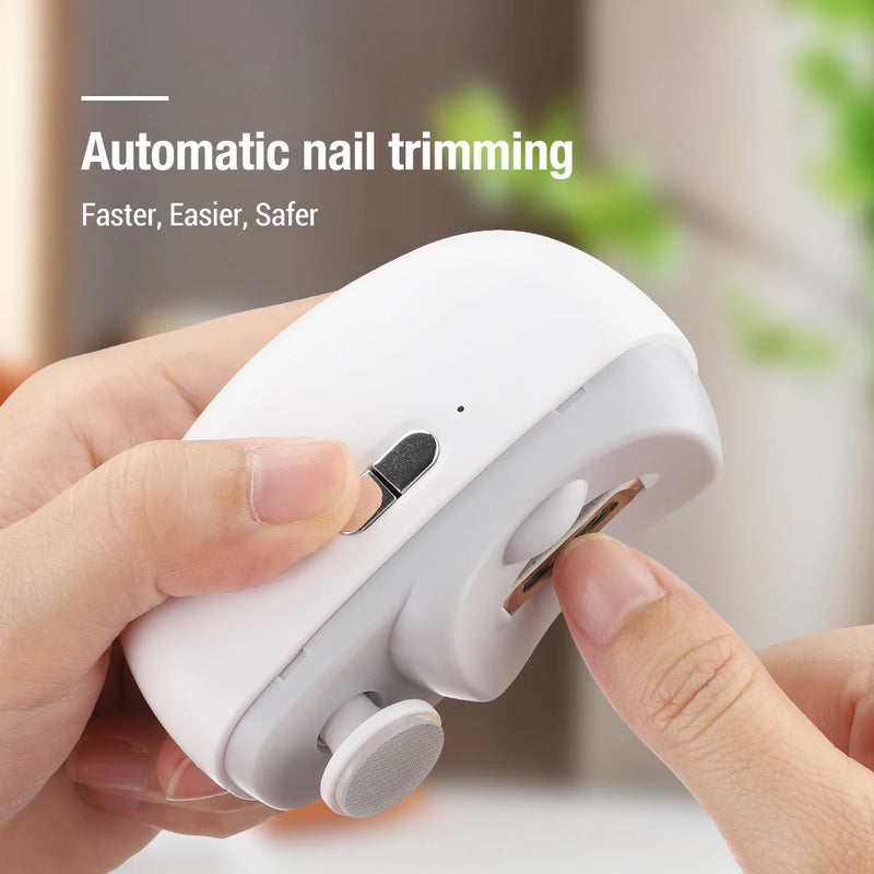 Electric Automatic Nail Clippers With Light Trimmer Nail Cutter Manicure For Baby Adult Care Scissors Body Tools Nail Polishing Magia de Ofertas