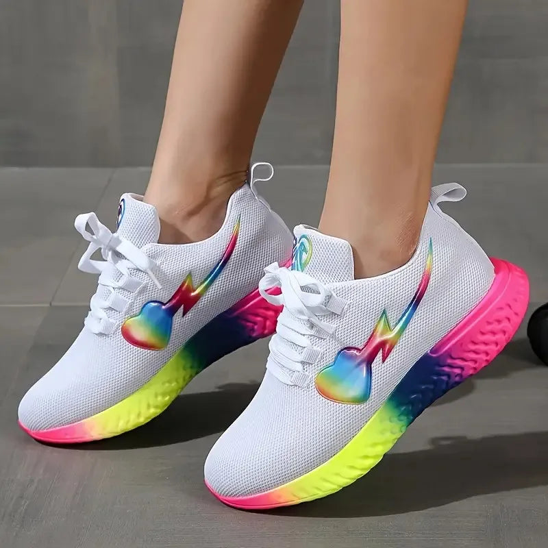 Summer New Sneakers Women Casual Shoes Bright Sole Women Sneakers Outdoor Jogging Trainer Female Vulcanized Shoes Magia de Ofertas