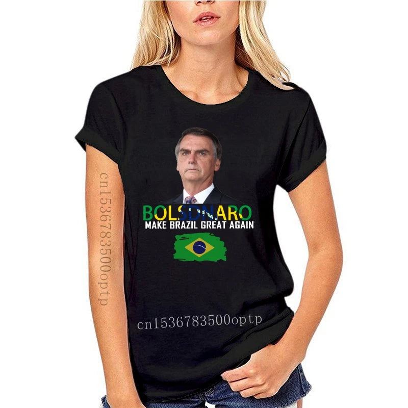 Camisa Bolsonaro para presidencia do Brasil Black T-Shirt Size S-3XL - Magia de Ofertas