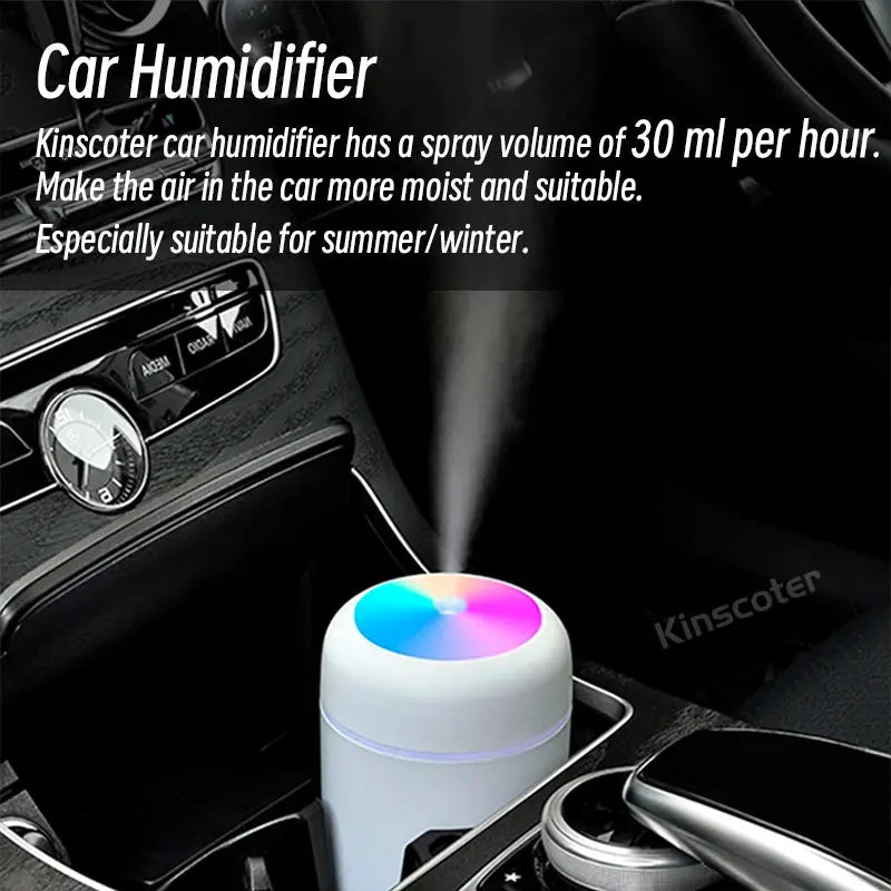 300ml H2O Air Humidifier Portable Mini USB Aroma Diffuser With Cool Mist For Bedroom Home Car Plants Purifier Humificador Magia de Ofertas