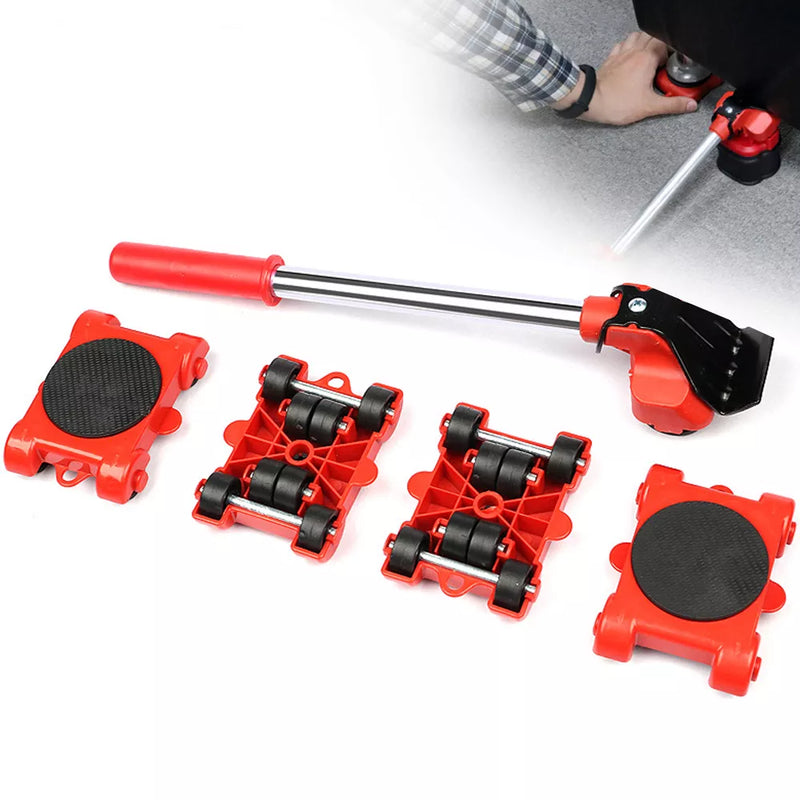 Heavy Duty Furniture Lifter Mover Set Furniture Mover Tool Transport Lifter Heavy Stuffs Moving Wheel Roller Bar Hand Tools Magia de Ofertas