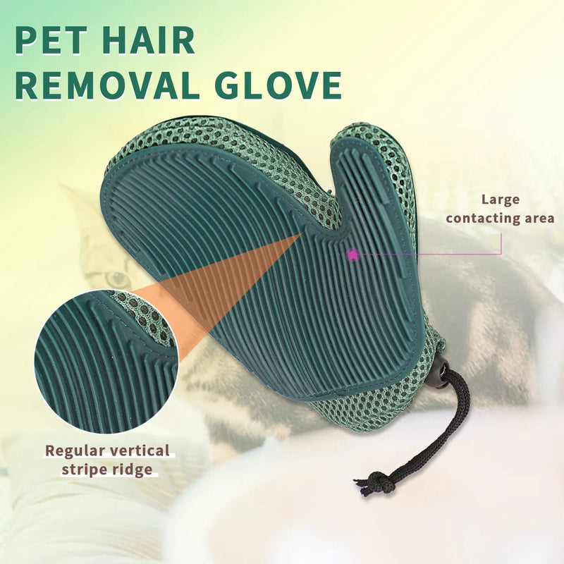 Pet Fur Remover Luva, Dog Grooming escova para derramamento, removedor de cabelo gato, luva para limpador - Magia de Ofertas