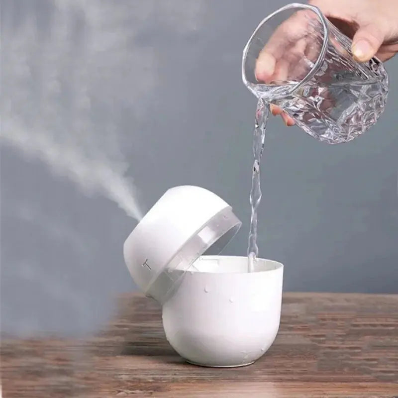 Mini Portable Egg Aromatizer Humidifier Usb Led Magia de Ofertas