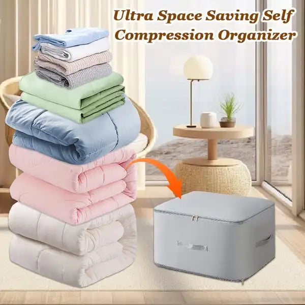 Ultra Space-Saving Self-Compression Organizer Compression Storage Bag Expansion Waterproof Travel Portable Handheld Clothes Sepa Magia de Ofertas