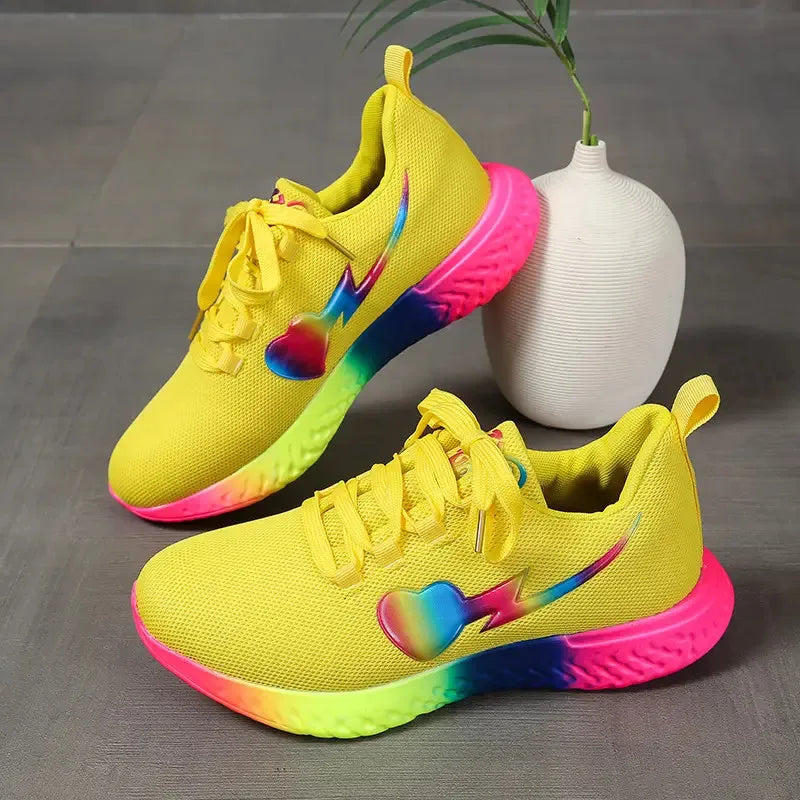 Summer New Sneakers Women Casual Shoes Bright Sole Women Sneakers Outdoor Jogging Trainer Female Vulcanized Shoes Magia de Ofertas