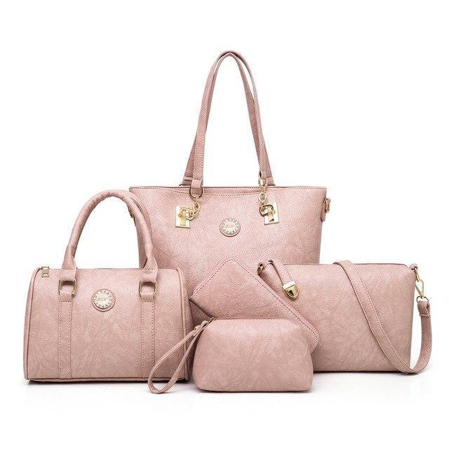 Conjunto Bolsa Luxo Feminina - 05 Peças - Magia de Ofertas