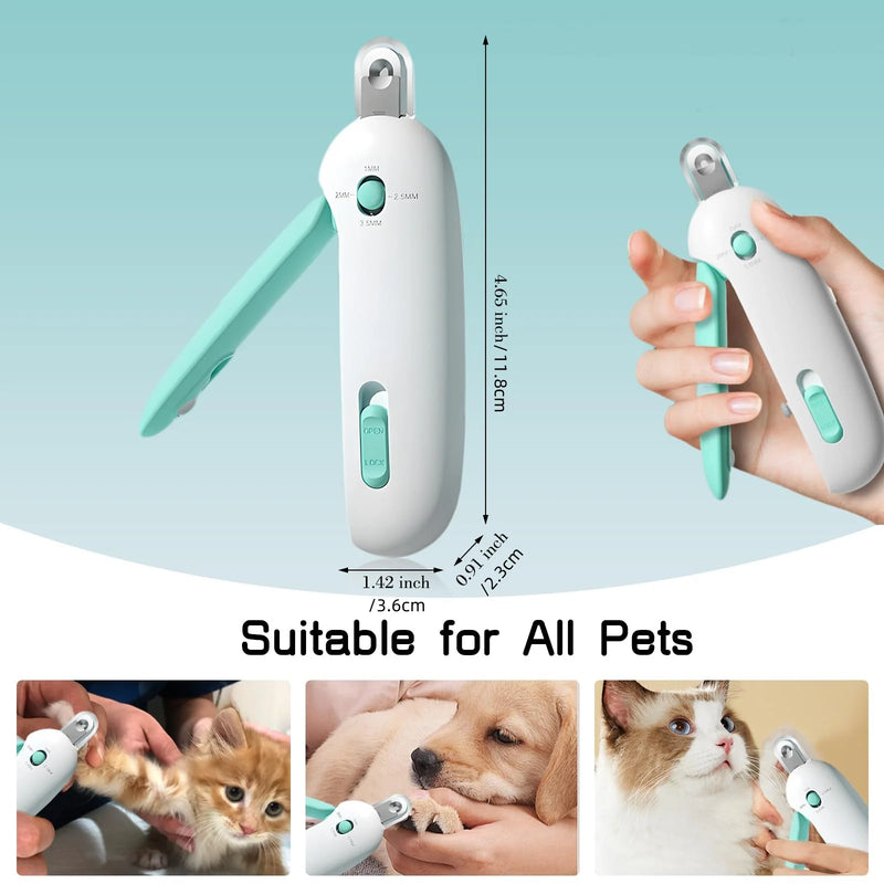 Cortador de unhas profissional para animais de estimação, com buraco ajustável, cortador de unhas para cães e gatos, aparador de garras, filhotes, gatinhos, ferramenta de cuidados - Magia de Ofertas