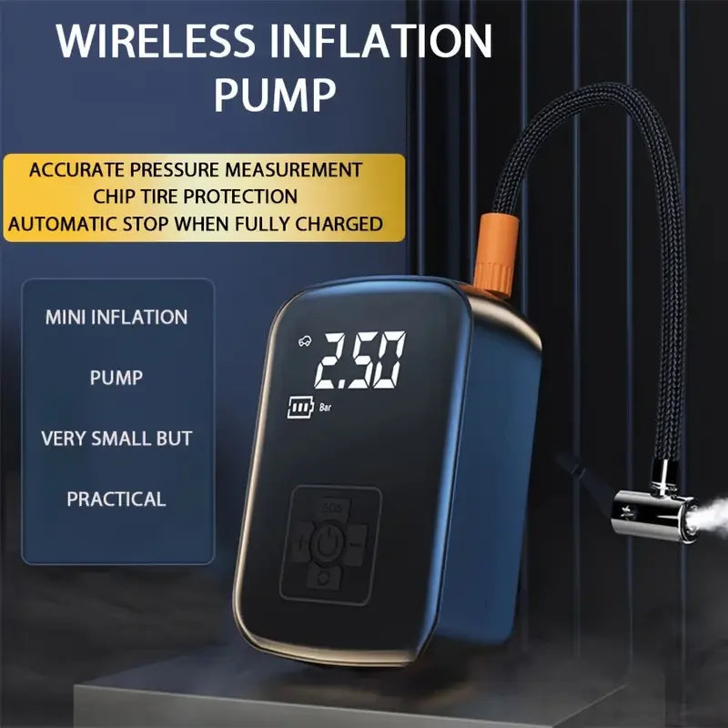 1pc Wireless Car Air Compressor Air Pump Electric Tire Inflator Pump for Motorcycle Bicycle Boat AUTO Tyre Balls Inflatable Magia de Ofertas