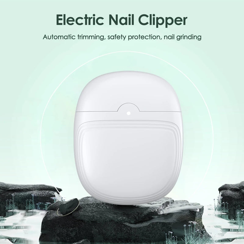 Electric Automatic Nail Clipper With Light Manicure Nail Trimmer for Adult Children Finger Scissors Pedicure Nails Polishing Magia de Ofertas