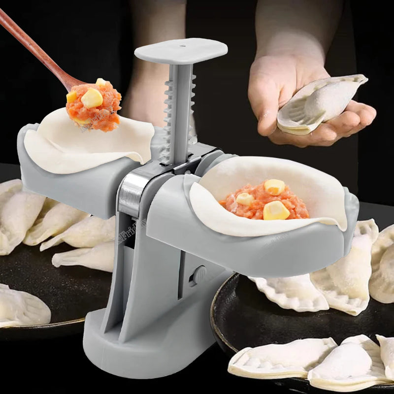 ISFRIDAY 2024 New Product Dumpling Machine Leather Tool Dumpling God Tool Household Double Head Automatic Dumpling Mold Magia de Ofertas