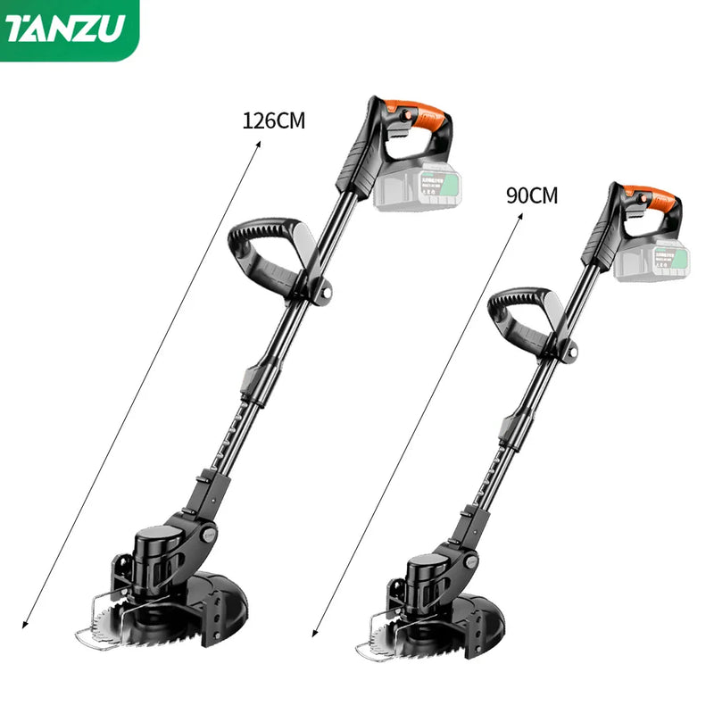 Electric Lawn Mower 21V Handheld 1880W Grass Cutting Wood Trimmer Length Adjustable With Battery Cordless Garden Power Pruning Magia de Ofertas