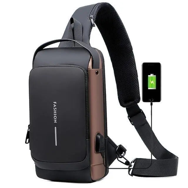 Mochila Anti-Furto com Senha USB Slim Bag - Magia de Ofertas