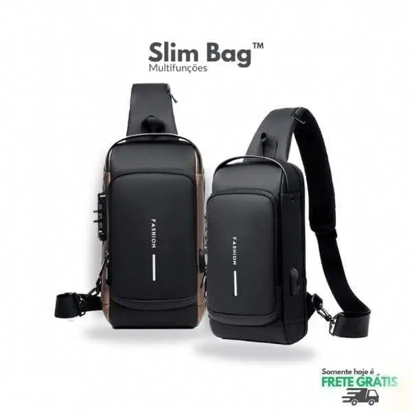 Mochila Anti-Furto com Senha USB Slim Bag - Magia de Ofertas