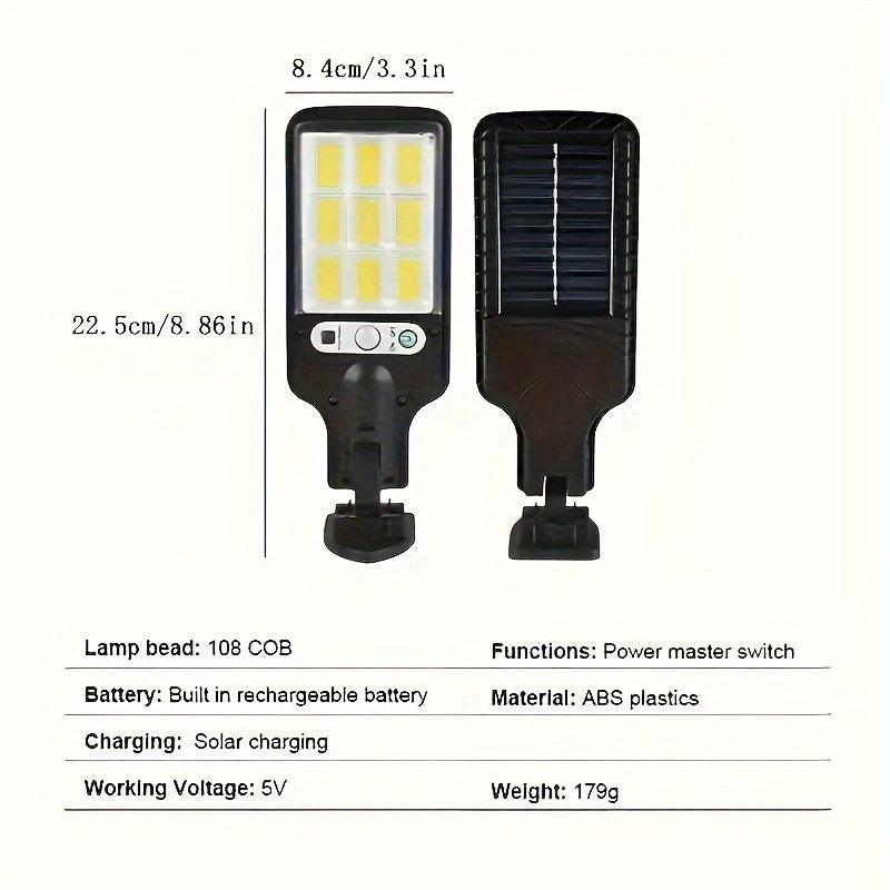 Luminária Solar de Rua, 8000W Luz Solar LED Externa