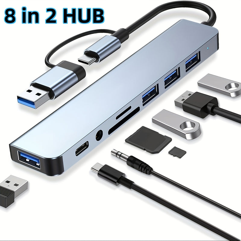 Hub USB C Divisor USB 7 em 1 Extensor